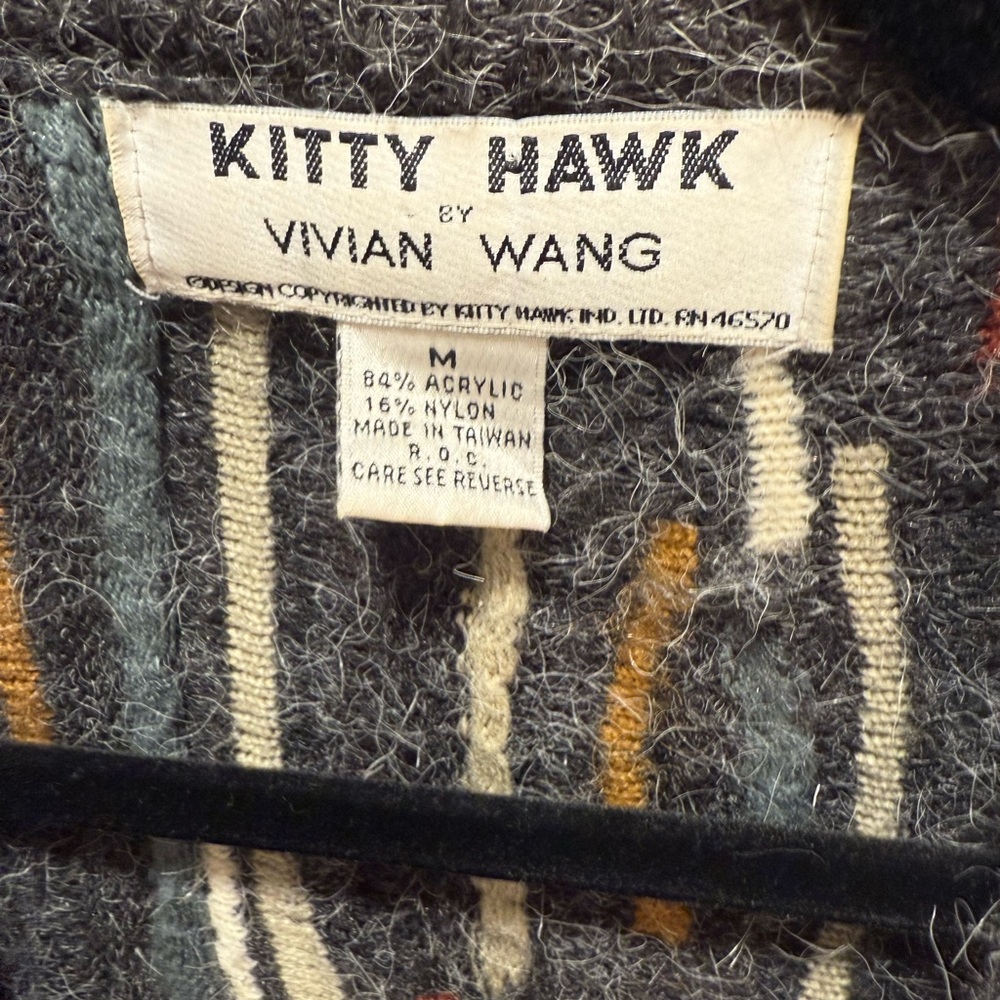 Multicolor Patterned Knit Sweater - image 2